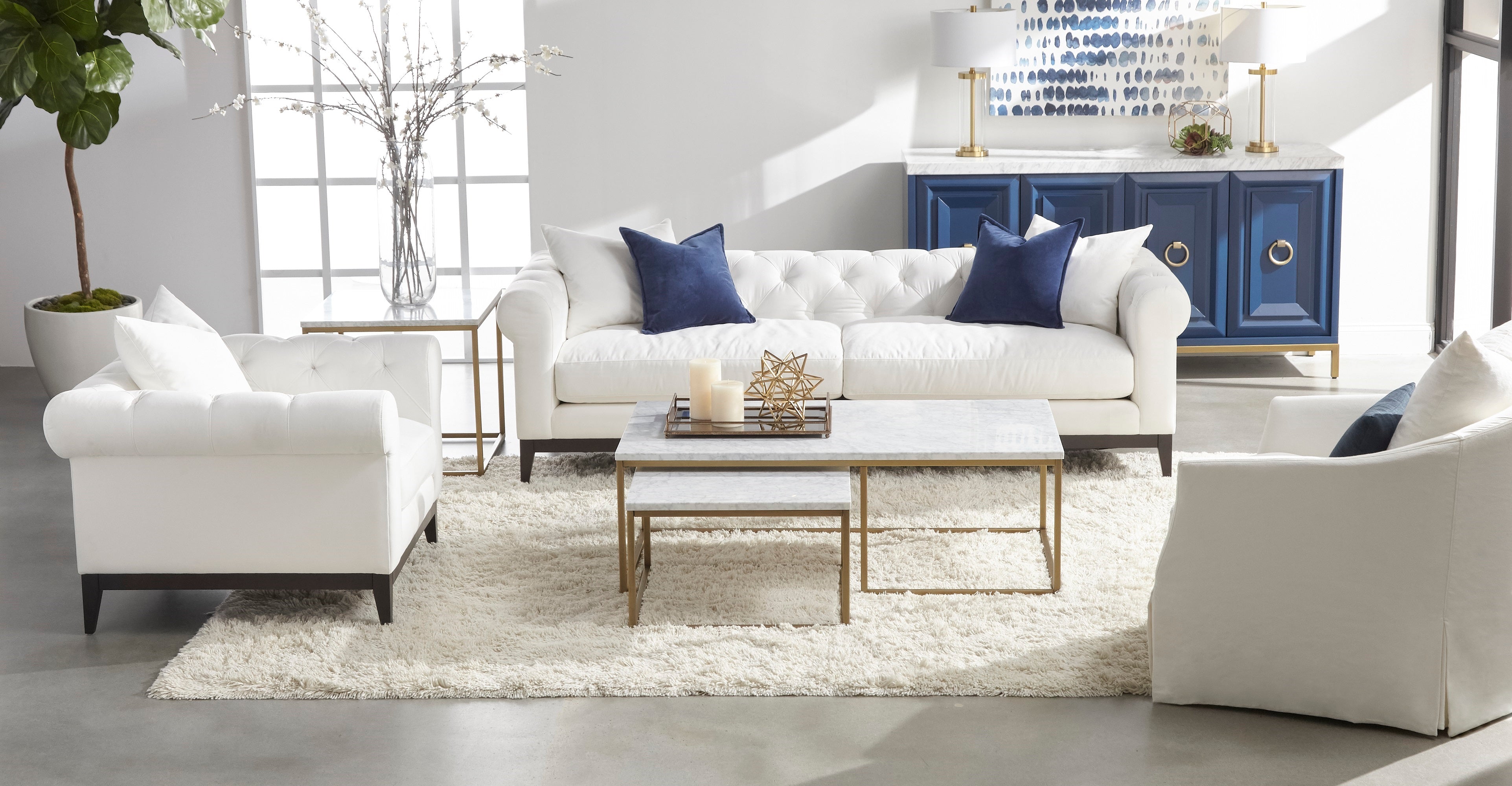 Faye Slipcover Swivel Club Chair, Cream Crepe