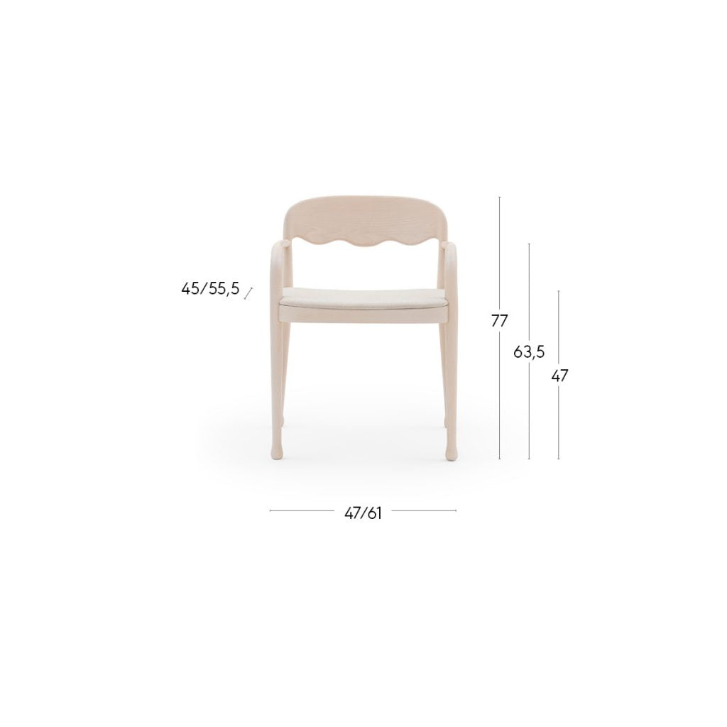 Frisee 253, Stained Beech, Select Fabric