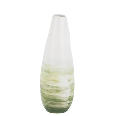 Vase Scott L Green and White