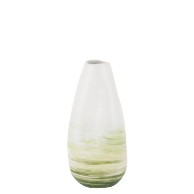 Vase Scott M Green and White