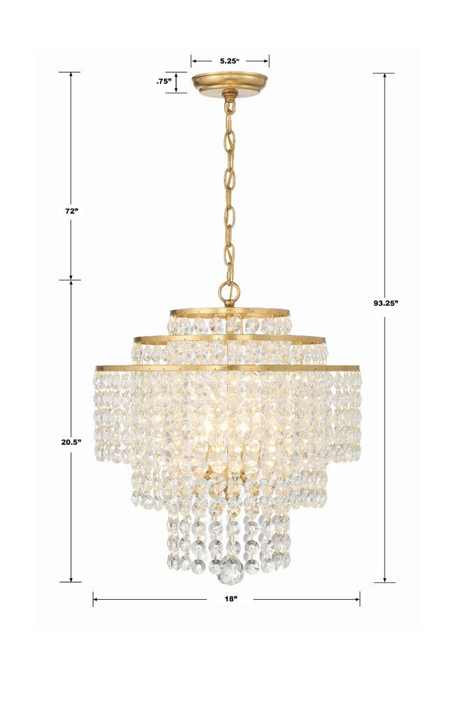 Gabrielle 4 Light Chandelier