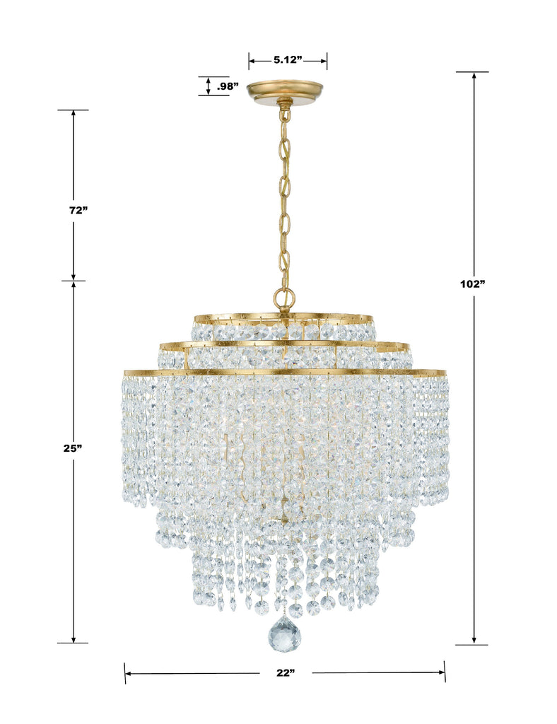 Gabrielle 6 Light Chandelier