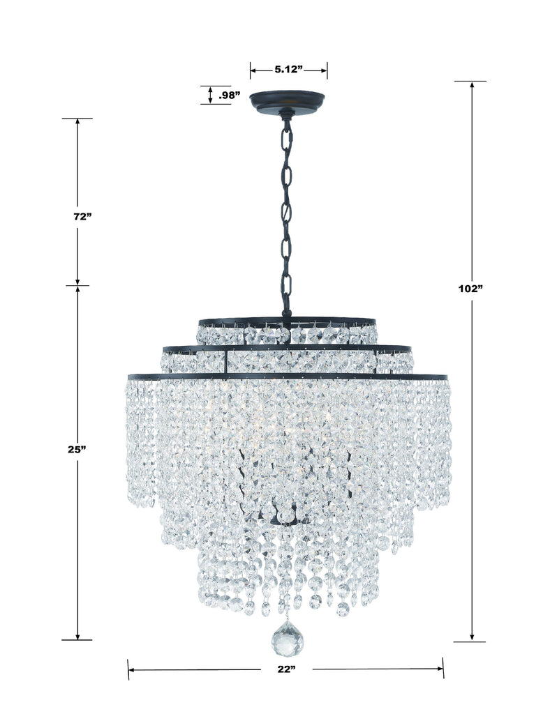 Gabrielle 6 Light Chandelier