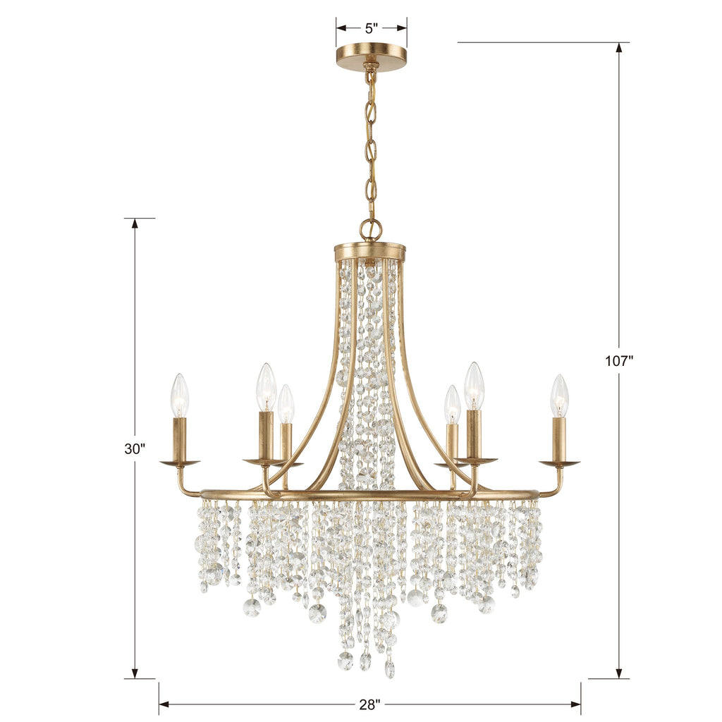 Gabrielle 6 Light Chandelier