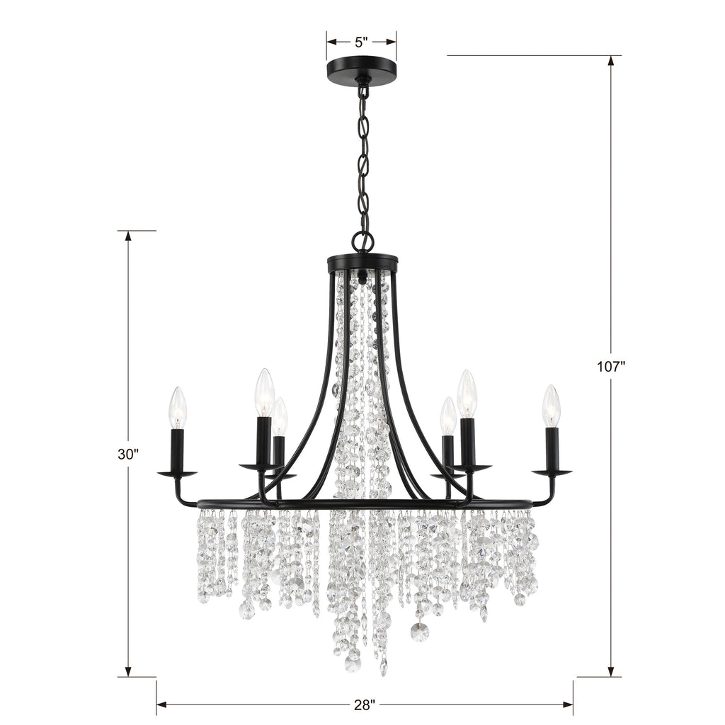 Gabrielle 6 Light Chandelier