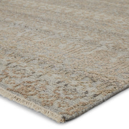 Jaipur Living Kora Hand-Knotted Trellis Gray/ Beige Runner Rug