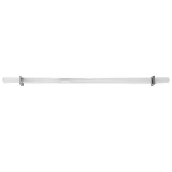 Acrylic Pole Handle With Nickel Adjustable Brackets