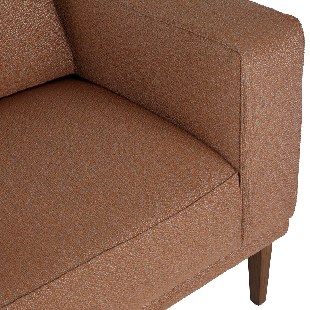Verena Sofa Chair Performance Weave and Pine Wood Legs? - Canyon Clay and Walnut