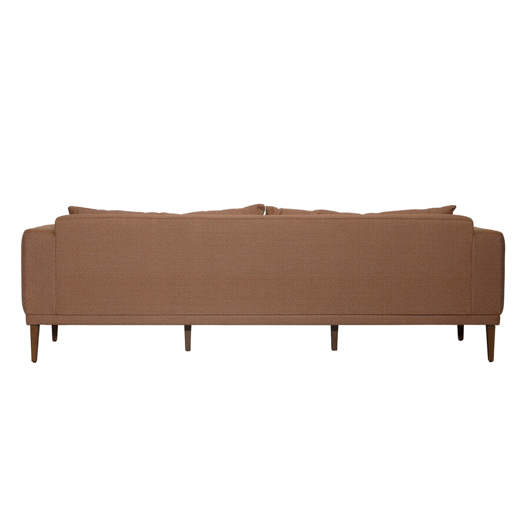 Verena Sofa Performance Weave and Pine Wood Legs? - Canyon Clay and Walnut