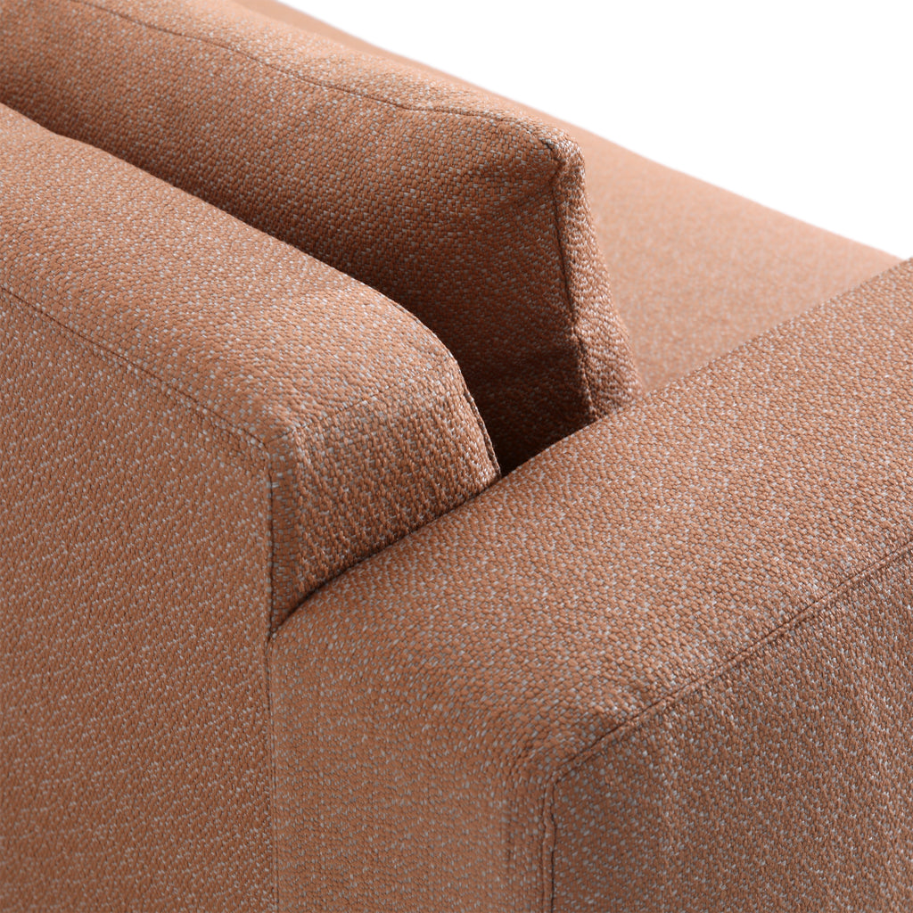 Verena Sofa Performance Weave and Pine Wood Legs? - Canyon Clay and Walnut