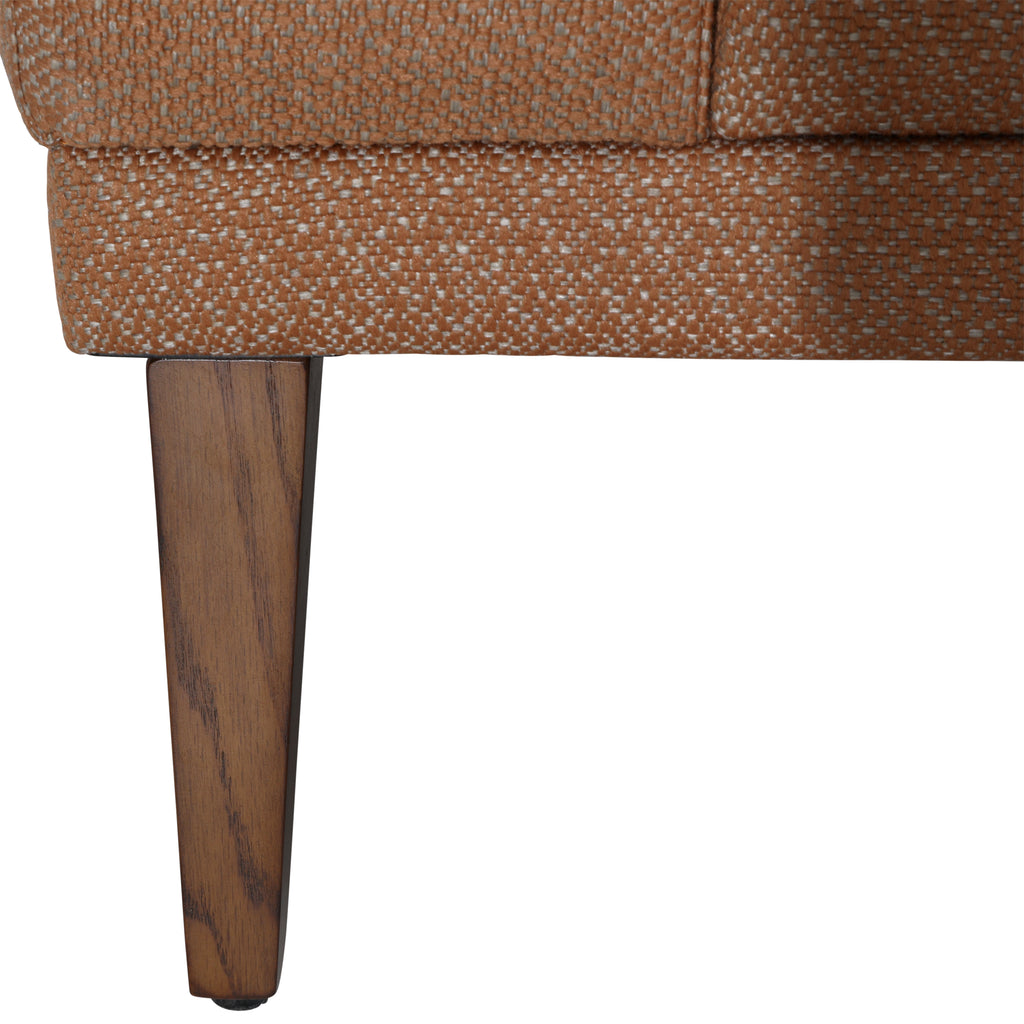 Verena Sofa Performance Weave and Pine Wood Legs? - Canyon Clay and Walnut