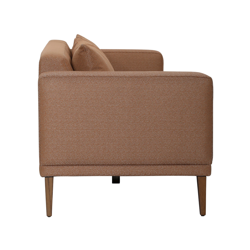 Verena Sofa Performance Weave and Pine Wood Legs? - Canyon Clay and Walnut