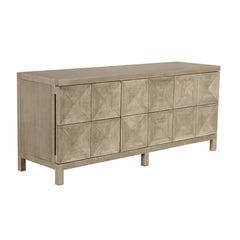 Quadrant 3 Door Sideboard, Washed Walnut