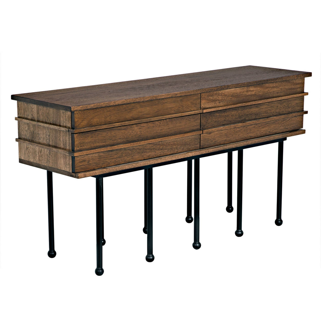 Oliver Console, Dark Walnut