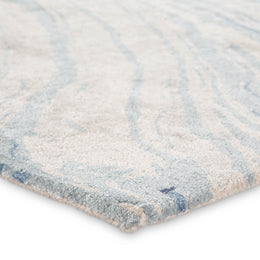 Jaipur Living Atha Handmade Abstract Blue/ Gray Runner Rug