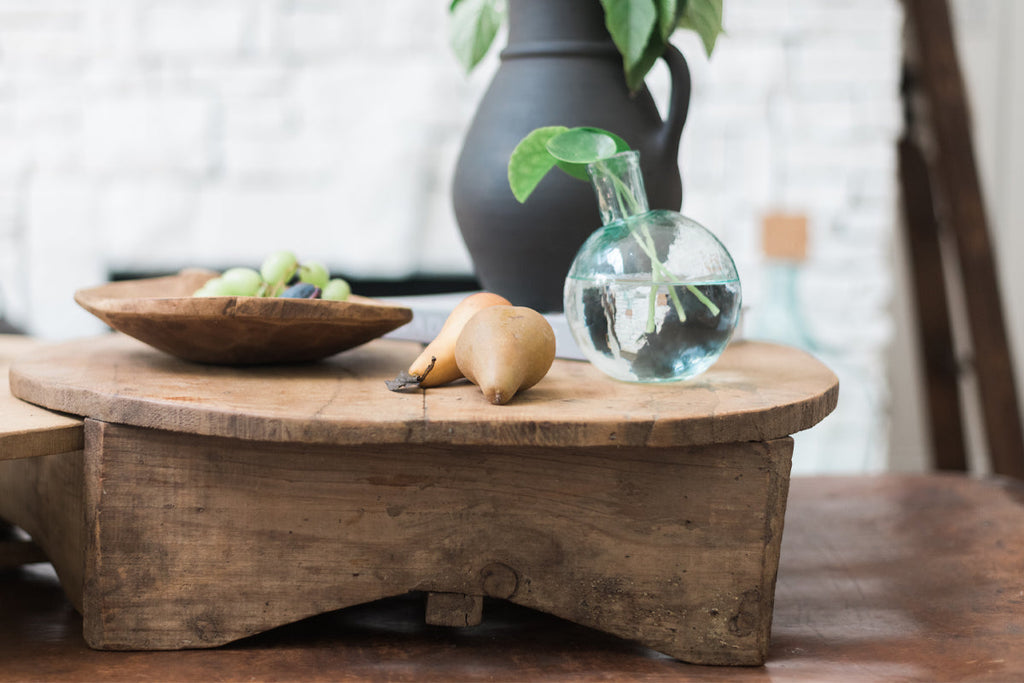 Clear Sphere Bud Vase