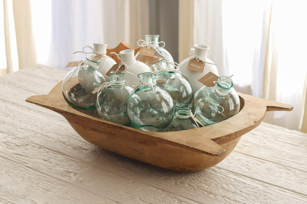 Clear Sphere Bud Vase