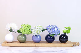 Denim Sphere Bud Vase