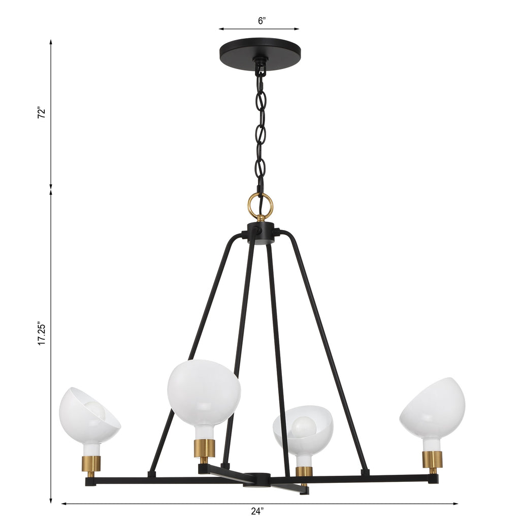 Gigi 4 Light Chandelier