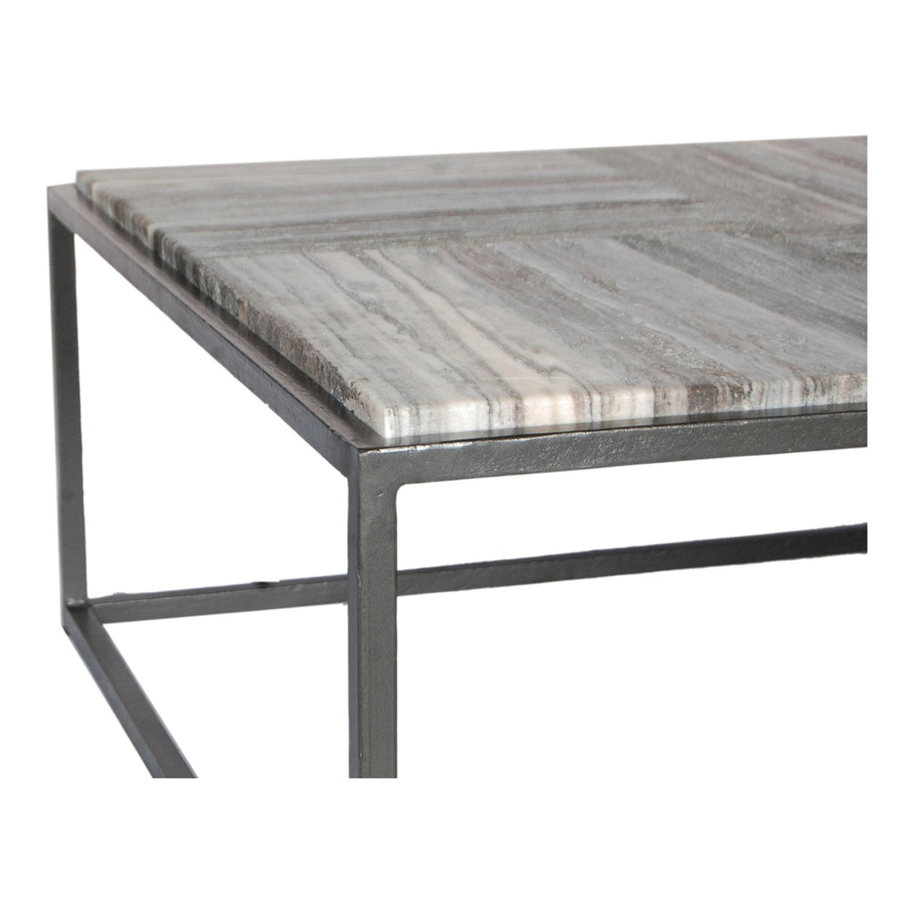 Winslow Marble Coffee Table, Grey