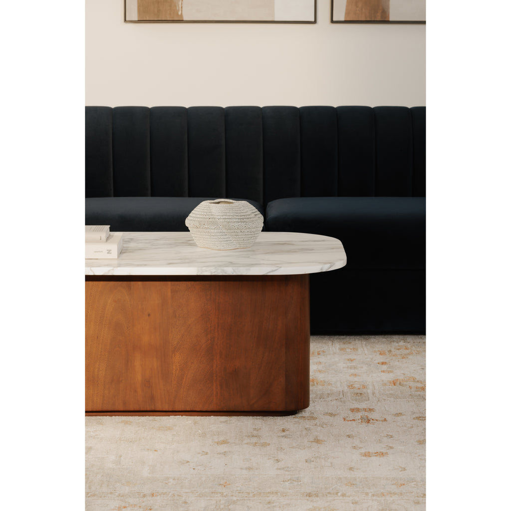 Dash Coffee Table White Calacatta Marble