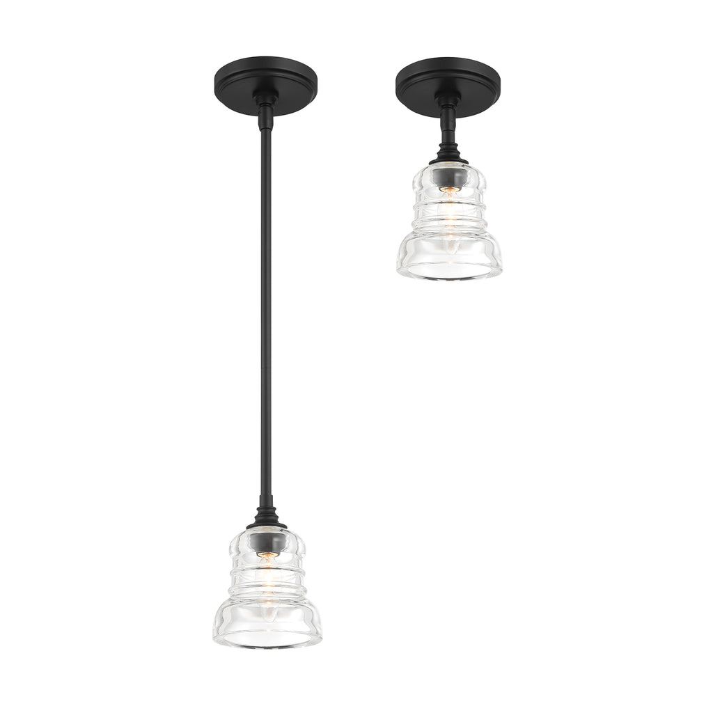 Gregory 1 Light Semi Flush