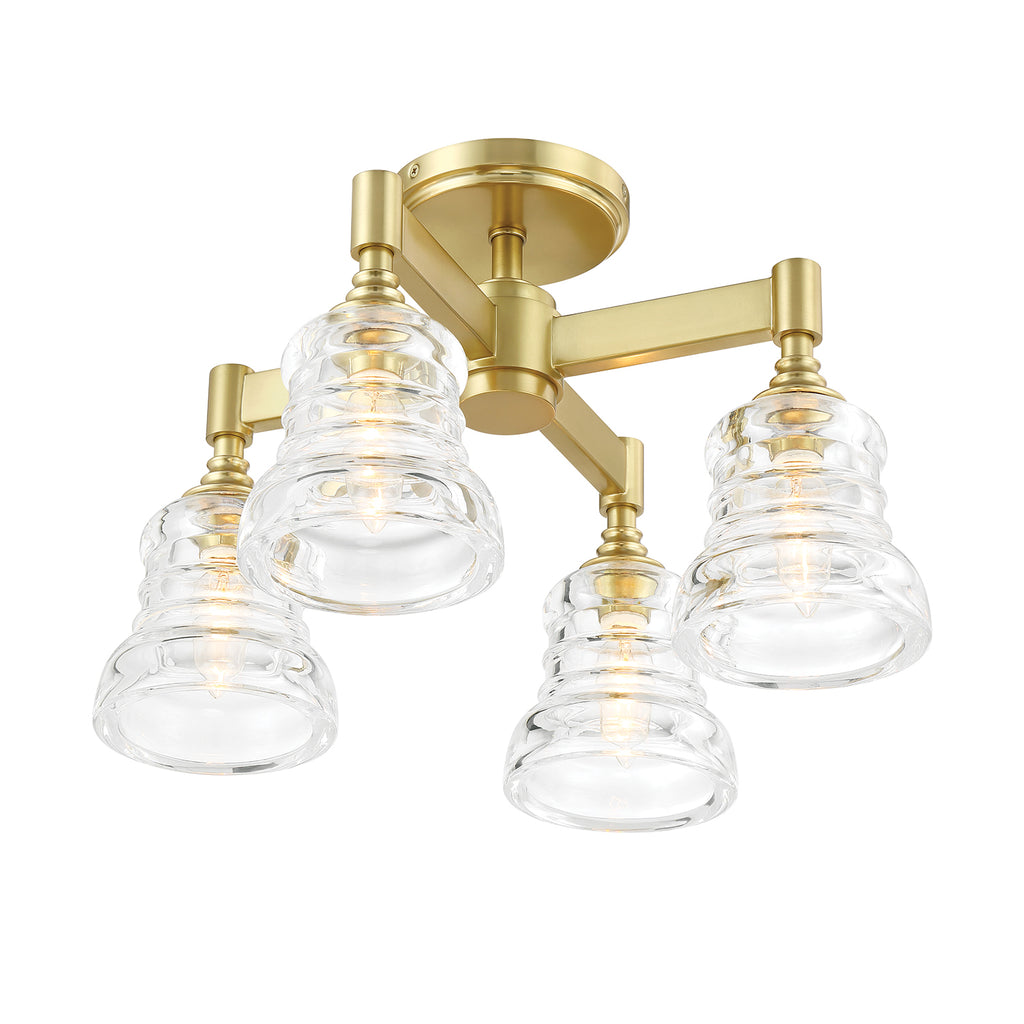 Gregory 4 Light Semi Flush