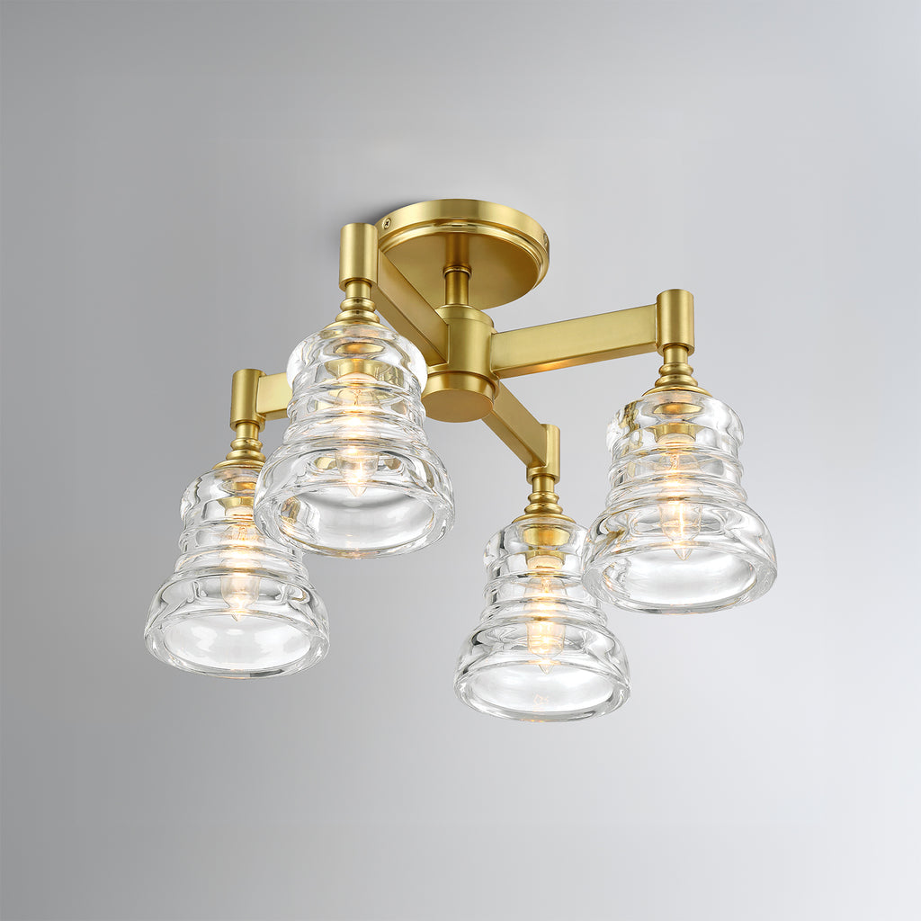 Gregory 4 Light Semi Flush