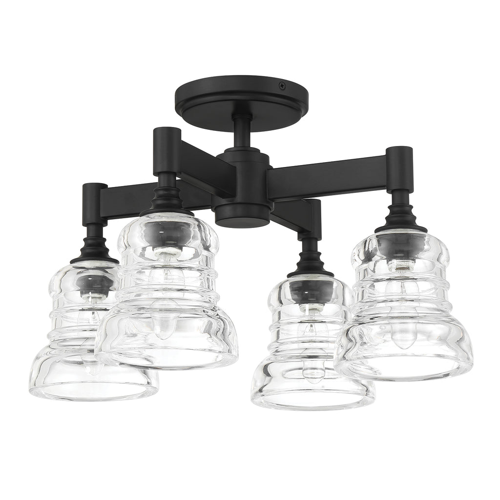 Gregory 4 Light Semi Flush