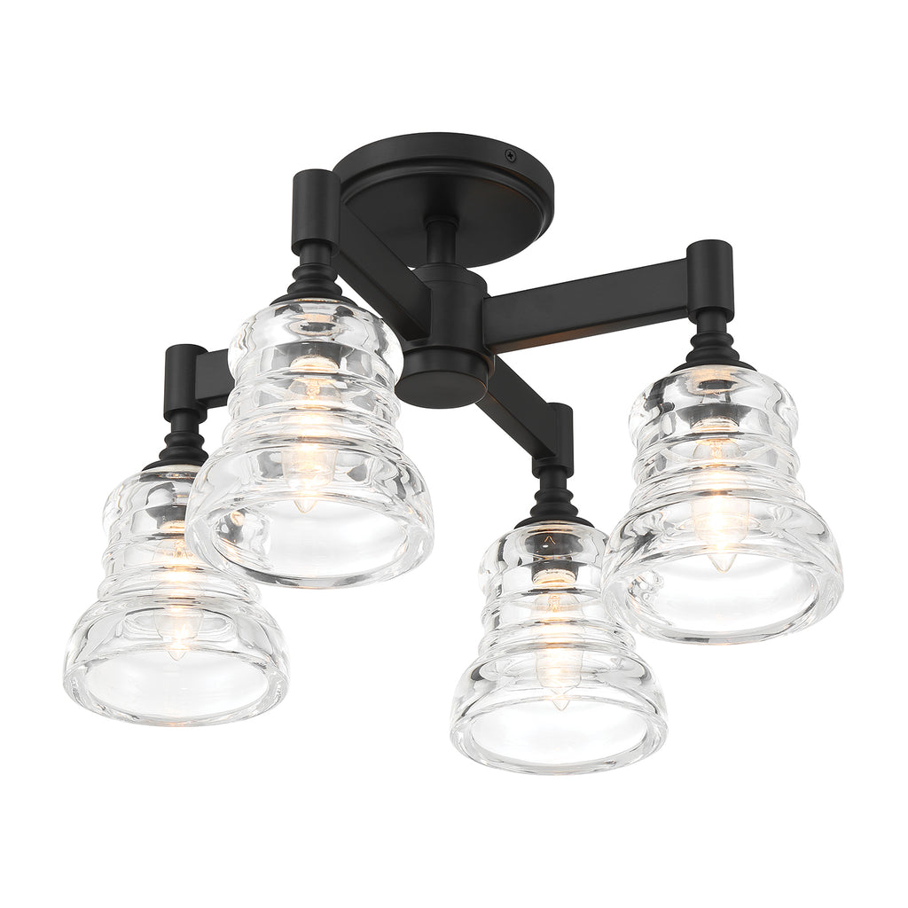 Gregory 4 Light Semi Flush