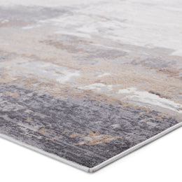 Vibe by Jaipur Living Forsythe Abstract Gray/ Ivory Runner Rug