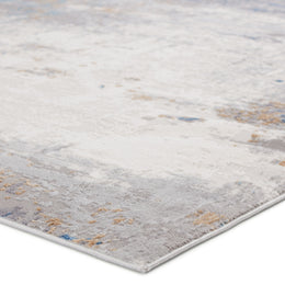 Vibe by Jaipur Living Ridley Abstract Gray/ Blue Runner Rug