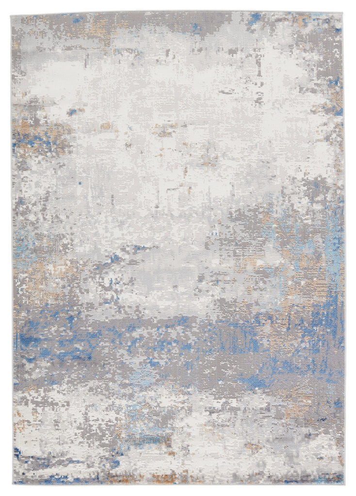 Vibe by Jaipur Living Ridley Abstract Gray/ Blue Area Rug