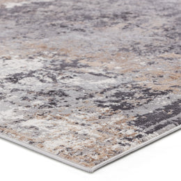 Vibe by Jaipur Living Perrin Abstract Gray/ Tan Runner Rug