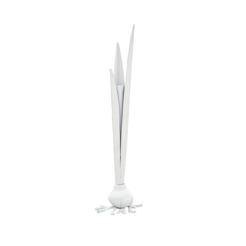 Handcrafted Garlic Bud Vase White