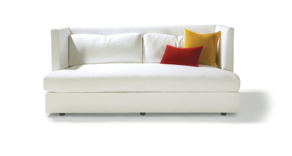Gimme Shelter Sofa In White Fabric