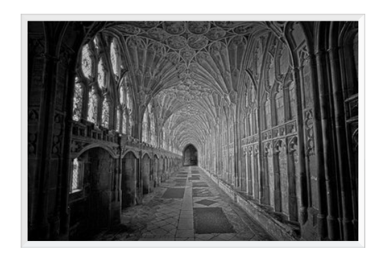 Gloucester Cathedral On Rag Paper