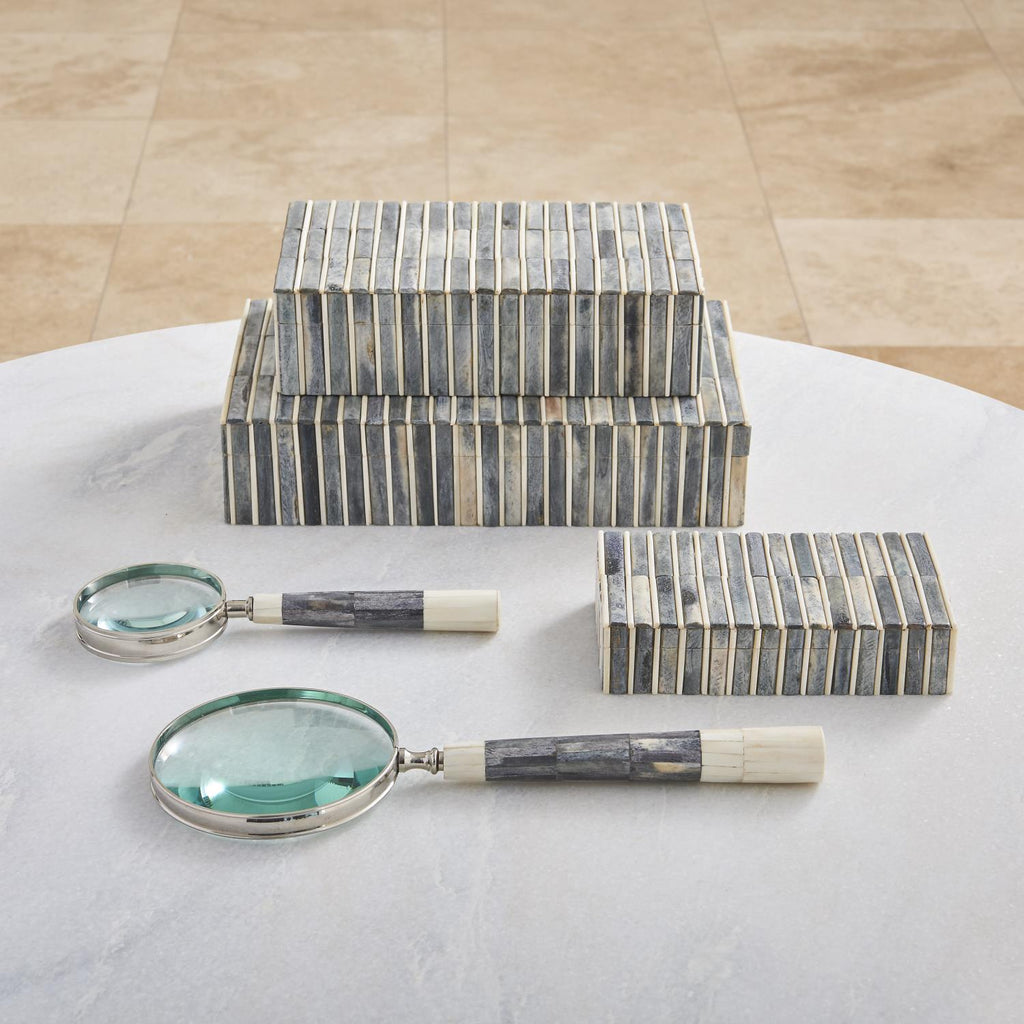 Grey/Ivory Bone Collection - Magnifying Glass