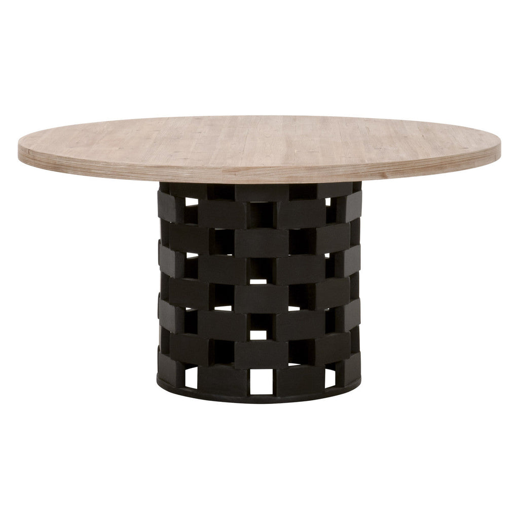 Grid 59" Round Dining Table