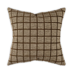 Gridlock Pillow, Chestnut