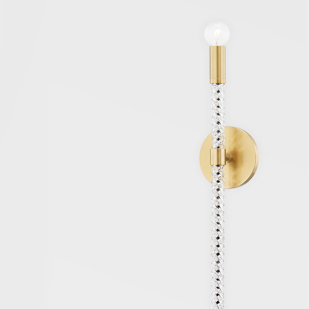 Pippin 1 Light Wall Sconce - Aged Brass