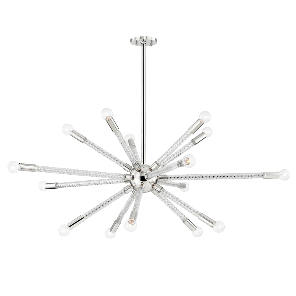 Pippin Chandelier - Polished Nickel