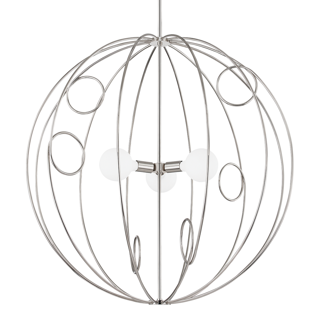 Alanis 3 Light Pendant - Polished Nickel