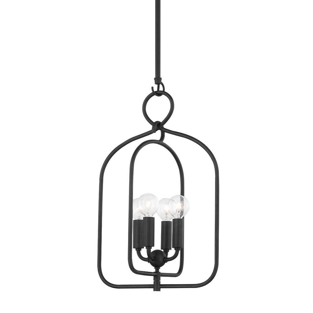 Mallory 4 Light Small Pendant - Aged Iron