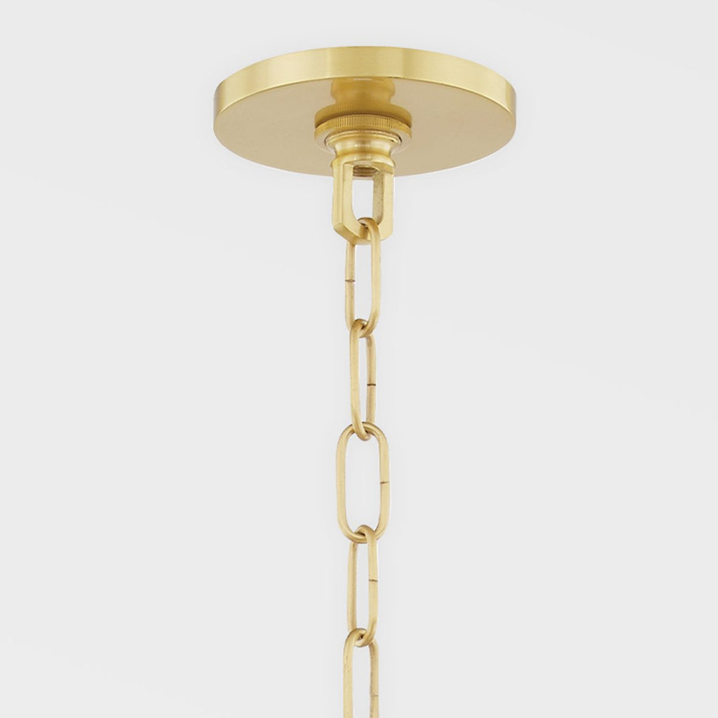 Bailey 6 Light Chandelier - Aged Brass