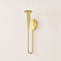 Danna Wall Sconce, Aged Brass