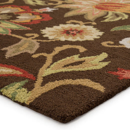 Jaipur Living Zamora Handmade Floral Brown/ Multicolor Runner Rug