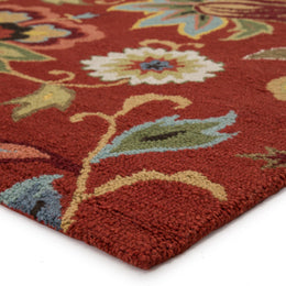 Jaipur Living Zamora Handmade Floral Red/ Multicolor Runner Rug