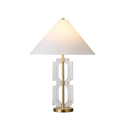 Double Stacked Acrylic Square Table Lamp