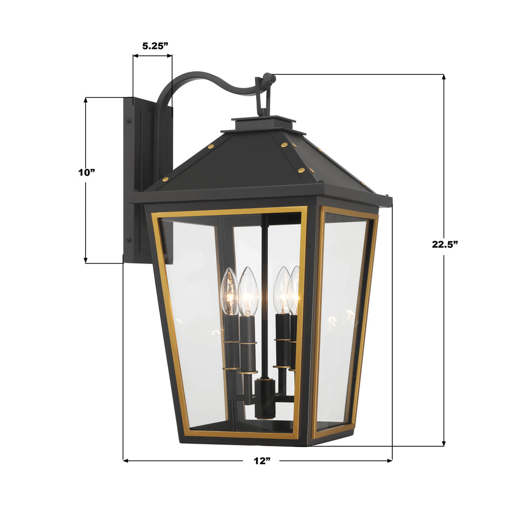 Hawkins 4 Light Outdoor Sconce